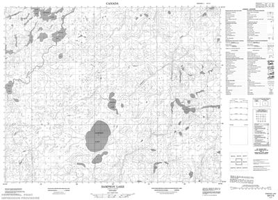 053C03 - SAMPSON LAKE - Topographic Map