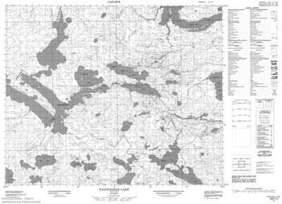 053C13 - FAVOURABLE LAKE - Topographic Map