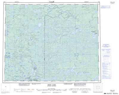 053D - DEER LAKE - Topographic Map