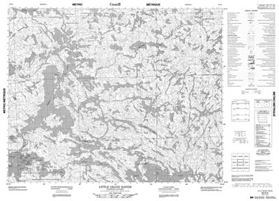053D03 - LITTLE GRAND RAPIDS - Topographic Map
