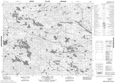 053D05 - CARR-HARRIS LAKE - Topographic Map