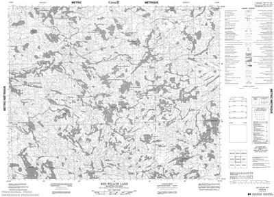 053D06 - RED WILLOW LAKE - Topographic Map