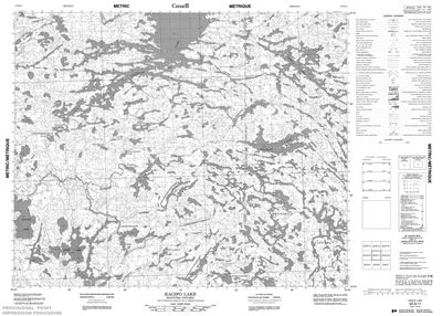 053D11 - KAGIPO LAKE - Topographic Map