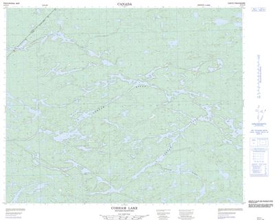 053D15 - COBHAM LAKE - Topographic Map