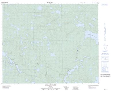 053D16 - BORLAND LAKE - Topographic Map