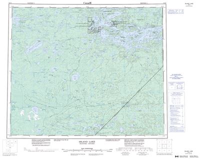 053E - ISLAND LAKE - Topographic Map