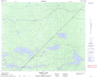 053E02 - GORMAN LAKE - Topographic Map