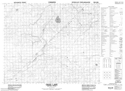 053E08 - OASIS LAKE - Topographic Map