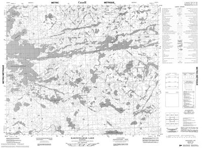 053E13 - KAKINOKAMAK LAKE - Topographic Map