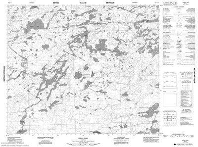 053E14 - DOBBS LAKE - Topographic Map