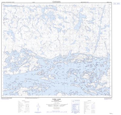 053E16 - YORK LAKE - Topographic Map