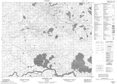 053F05 - ANGEKUM LAKE - Topographic Map