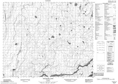 053F08 - OSAOKASS LAKE - Topographic Map