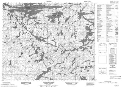 053F12 - HAYWARD LAKE - Topographic Map