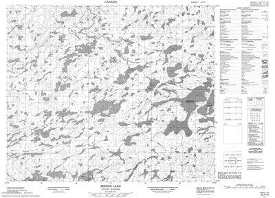 053F14 - SEEBER LAKE - Topographic Map