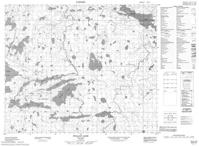 053F15 - PULLEN LAKE - Topographic Map