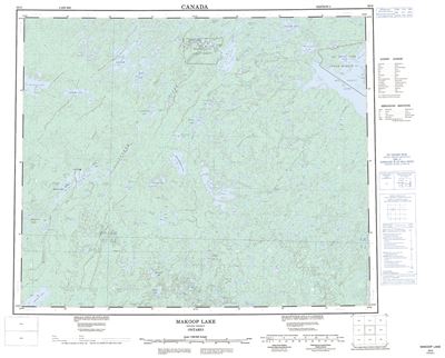 053G - MAKOOP LAKE - Topographic Map