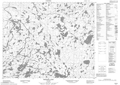 053G02 - NIKITOWA LAKE - Topographic Map