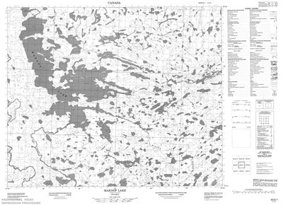 053G07 - MAKOOP LAKE - Topographic Map