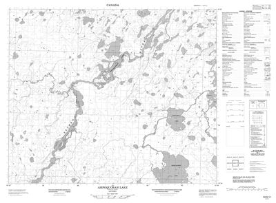 053G11 - ASIPOQUOBAH LAKE - Topographic Map