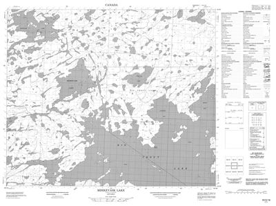 053G16 - MISIKEYASK LAKE - Topographic Map