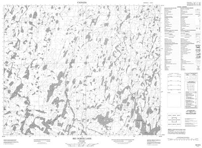 053H03 - BIG NORTH LAKE - Topographic Map