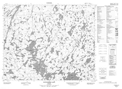 053H04 - KINGFISHER LAKE - Topographic Map