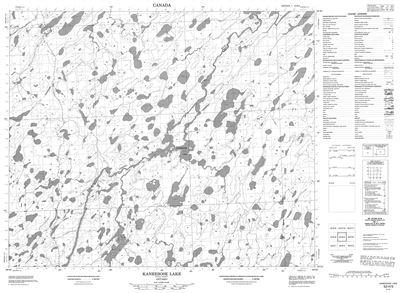 053H05 - KANEESOSE LAKE - Topographic Map