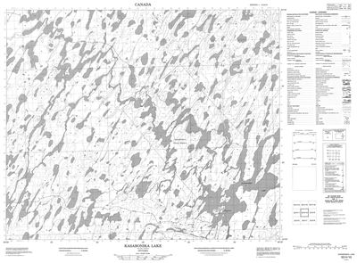 053H10 - KASABONIKA LAKE - Topographic Map