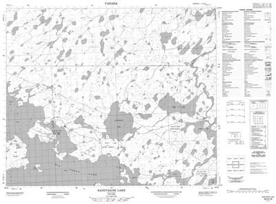 053H13 - SANDYBANK LAKE - Topographic Map