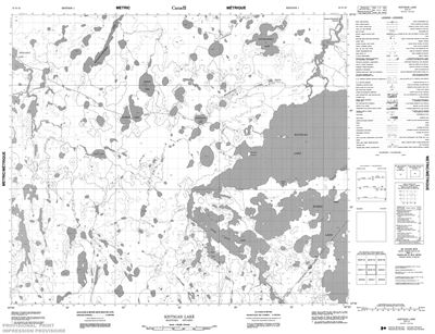 053K10 - KISTIGAN LAKE - Topographic Map