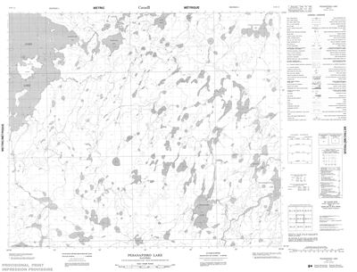 053K12 - PESANAPISKO LAKE - Topographic Map