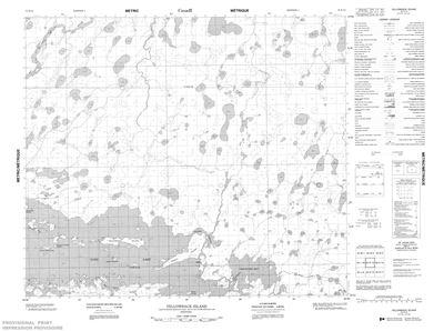 053K13 - YELLOWBACK ISLAND - Topographic Map