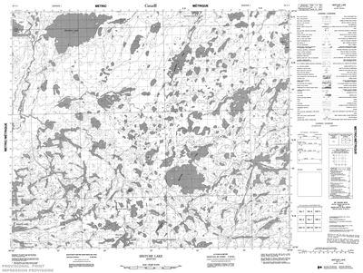 053L01 - MISTUHE LAKE - Topographic Map