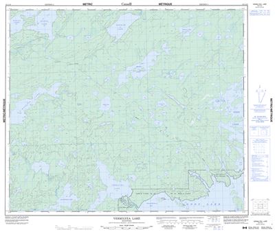 053L10 - VERMILYEA LAKE - Topographic Map