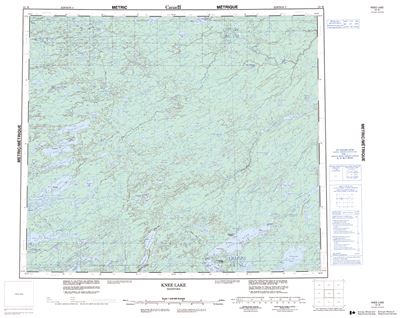 053M - KNEE LAKE - Topographic Map