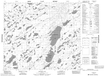 053M03 - WHITEMUD LAKE - Topographic Map