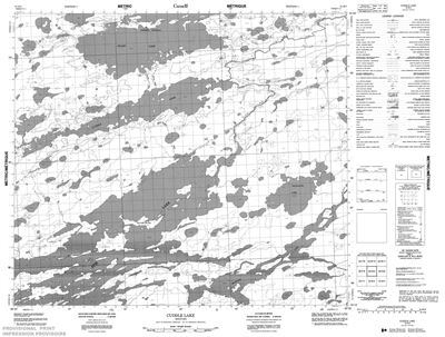 053M05 - CUDDLE LAKE - Topographic Map