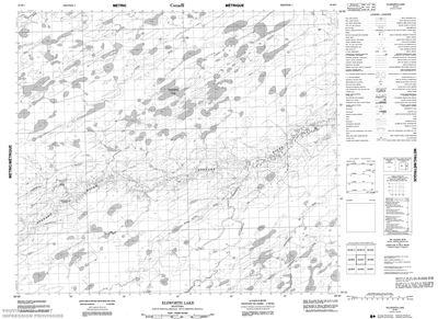 053M07 - ELSWORTH LAKE - Topographic Map