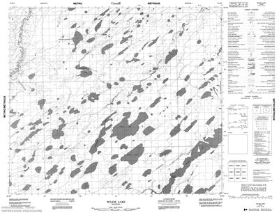 053M08 - WILSIE LAKE - Topographic Map