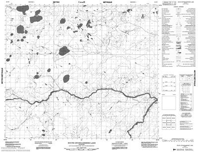 053N07 - SOUTH OPUSKIAMISHES - Topographic Map