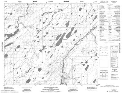 053N12 - KINOSEWKENAW LAKE - Topographic Map