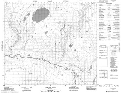053O13 - PECKINOW RIVER - Topographic Map