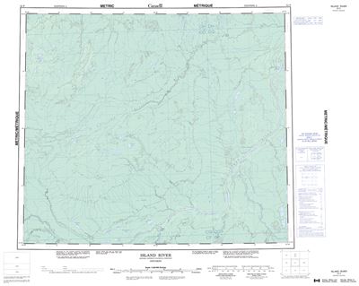 053P - ISLAND RIVER - Topographic Map