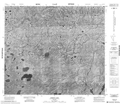 053P13 - NISKIBI LAKE - Topographic Map