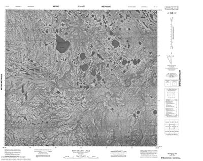 054A03 - MISTAHAYO LAKE - Topographic Map