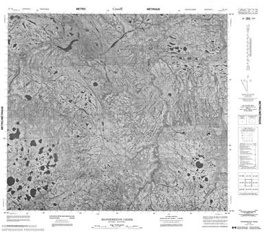 054A04 - MANSEMEIGOS CREEK - Topographic Map