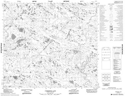 054A05 - COMMISSION LAKE - Topographic Map