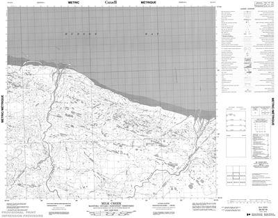 054A14 - MILK CREEK - Topographic Map