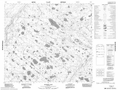 054B03 - BURGESS LAKE - Topographic Map